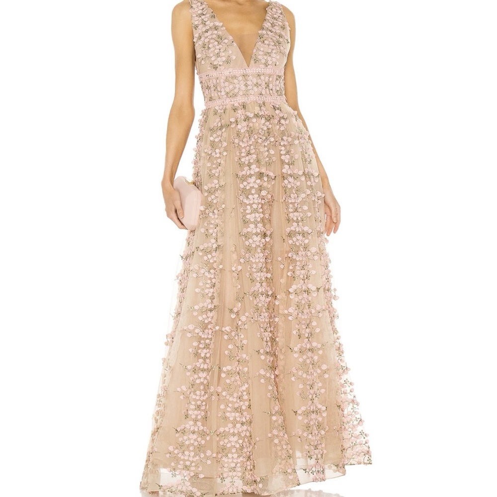 Bronx and Banco Megan Maxi dress in Rose